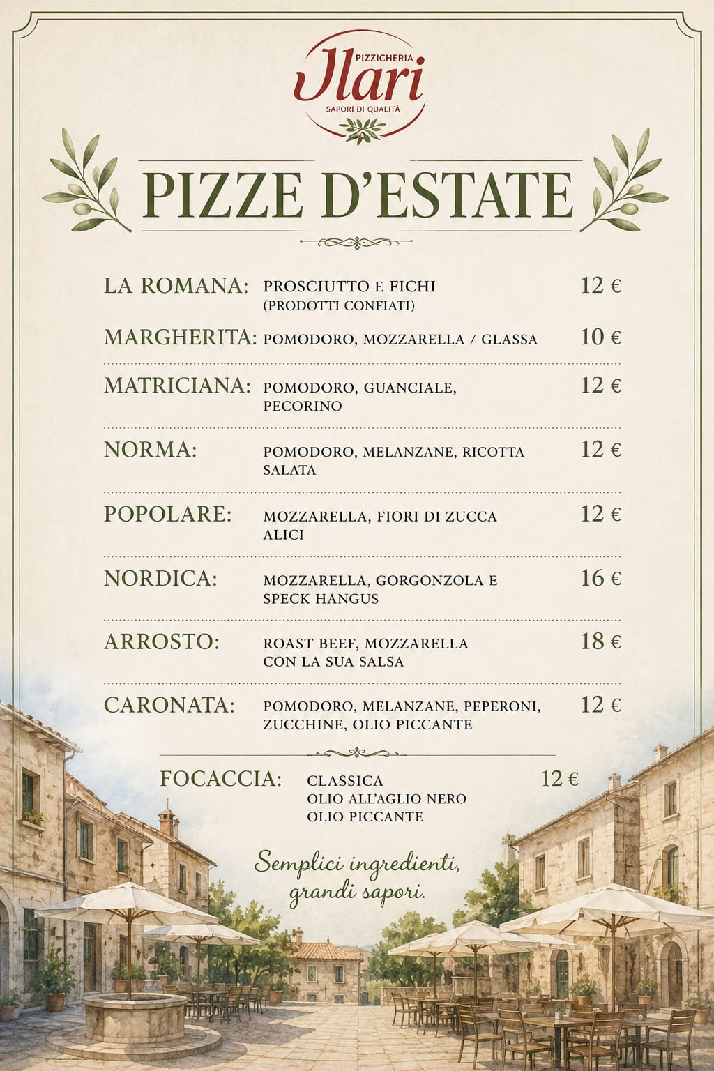 Estate in piazzetta a Cerveteri - Ilari Pizzicheria & Bistrot
