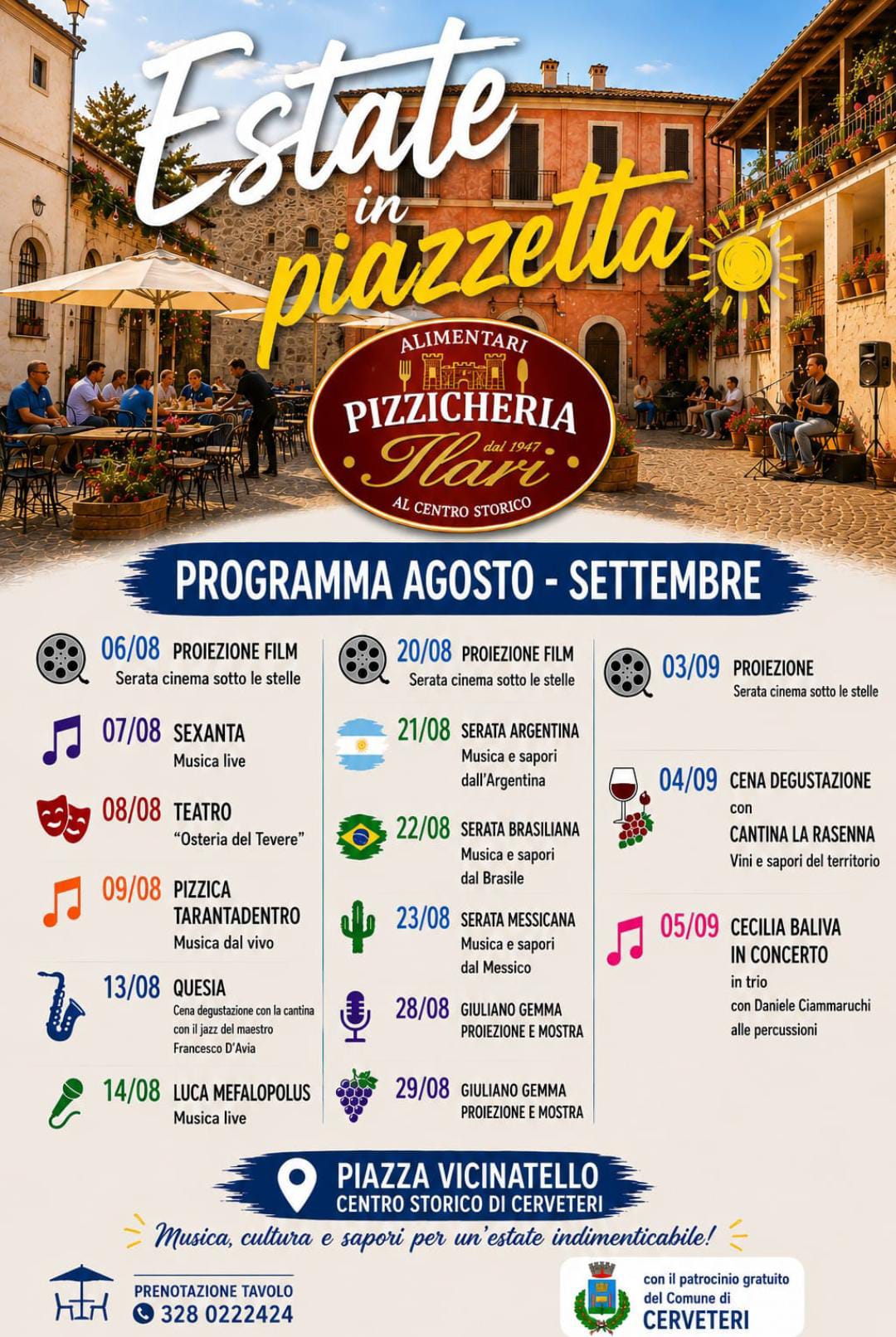 Estate in piazzetta a Cerveteri - Ilari Pizzicheria & Bistrot